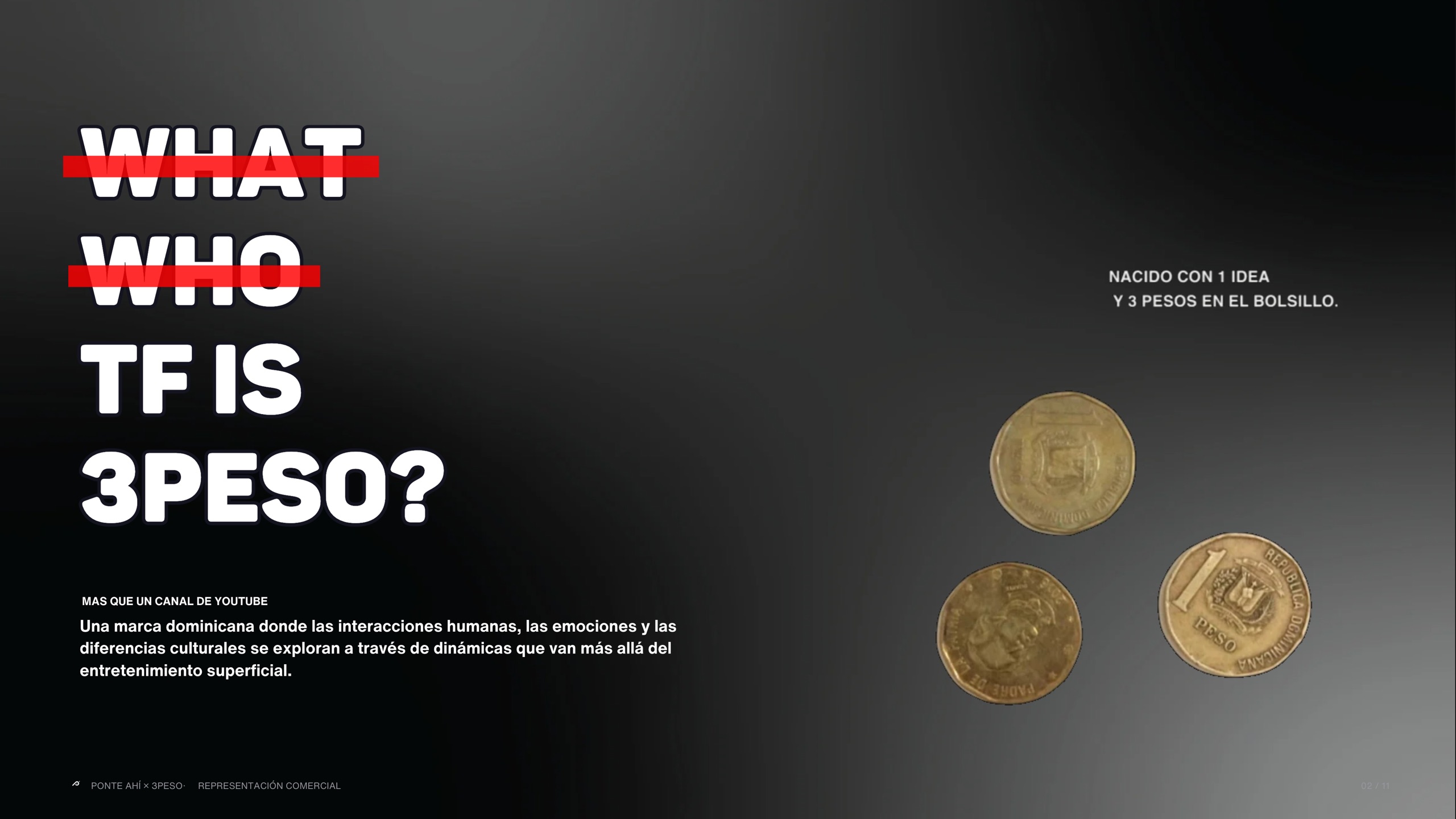 Qué es 3Peso: una marca dominicana de entretenimiento.
