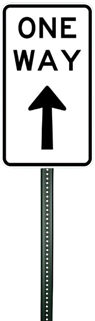 One Way Sign